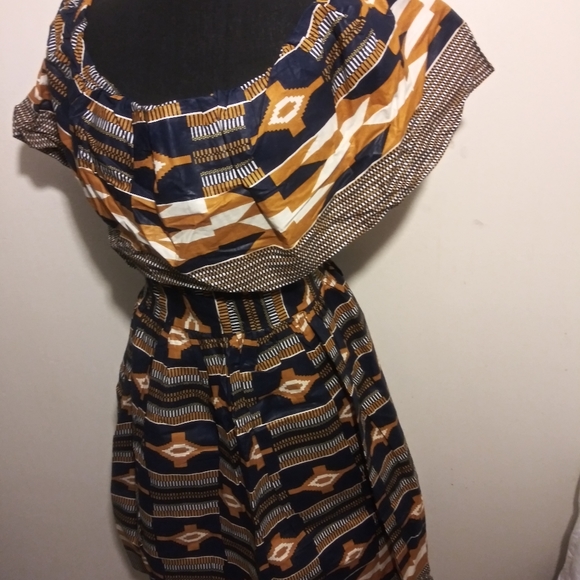 African Ankara Short Dress - Picture 3 of 8